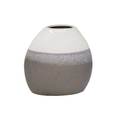 CERAMIC 9 VASE, MULTI GRAY