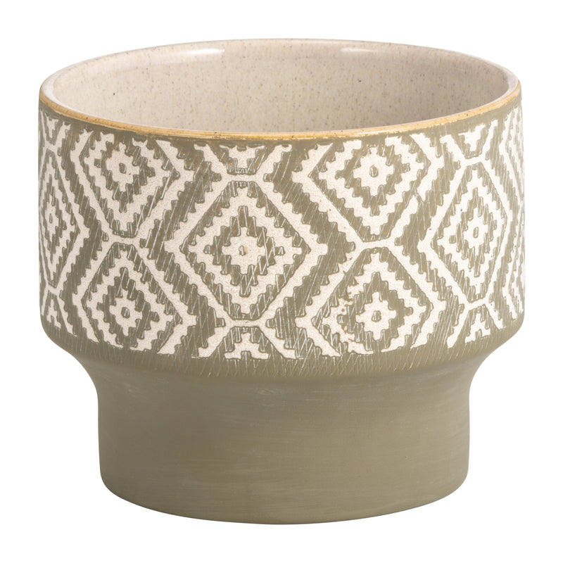 CERAMIC 4.5 PLANTER BEIGE