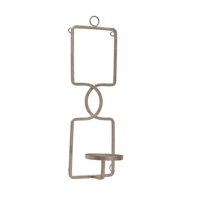 METAL 17 WALL SCONCE, SILVER