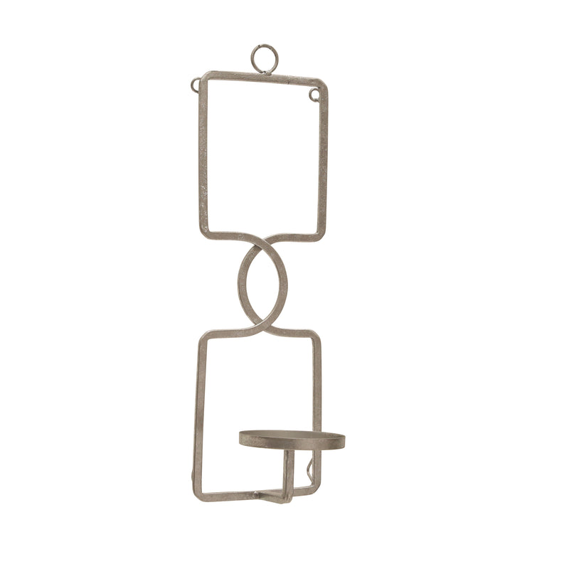 METAL 17 WALL SCONCE, SILVER