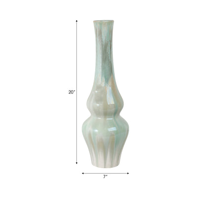 20 Everette Medium Green Ceramic Vase