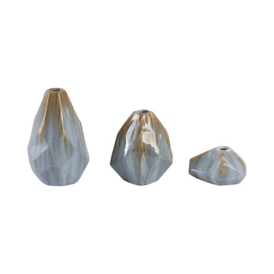 S/3 3/7/9 Canby Ceramic Vases