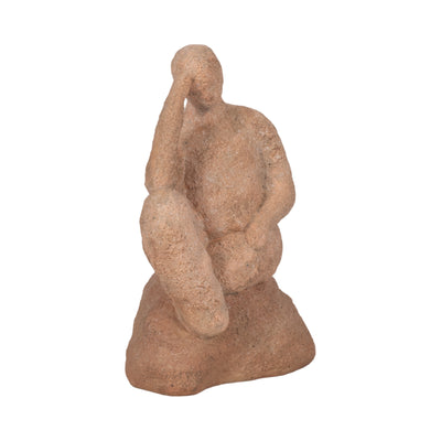 8 Thinking Man On Rock, Terracotta