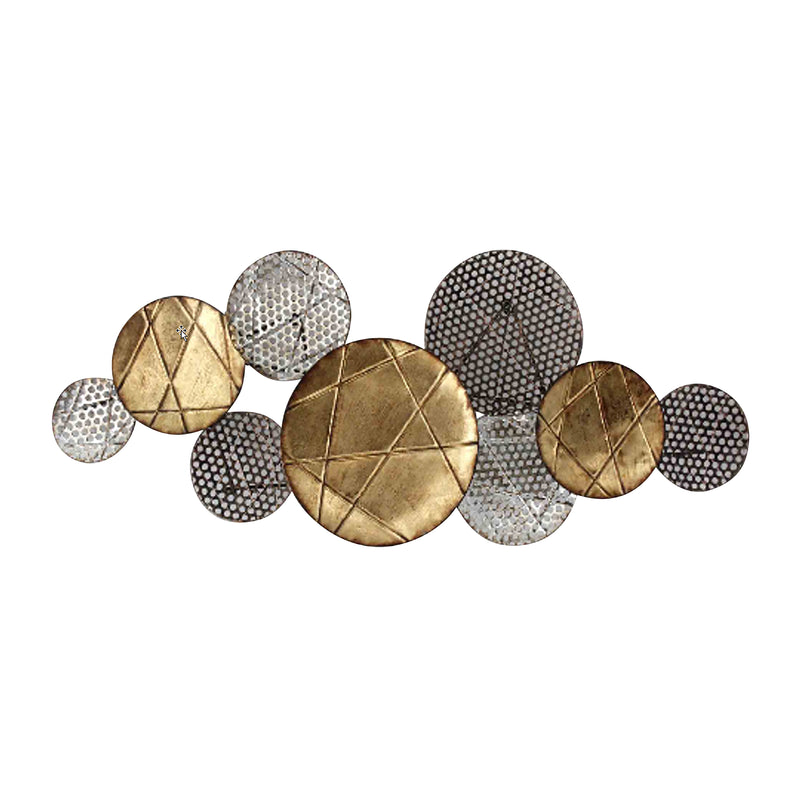 METAL MEDALLION WALL DECOR, 47.5, GOLD WB