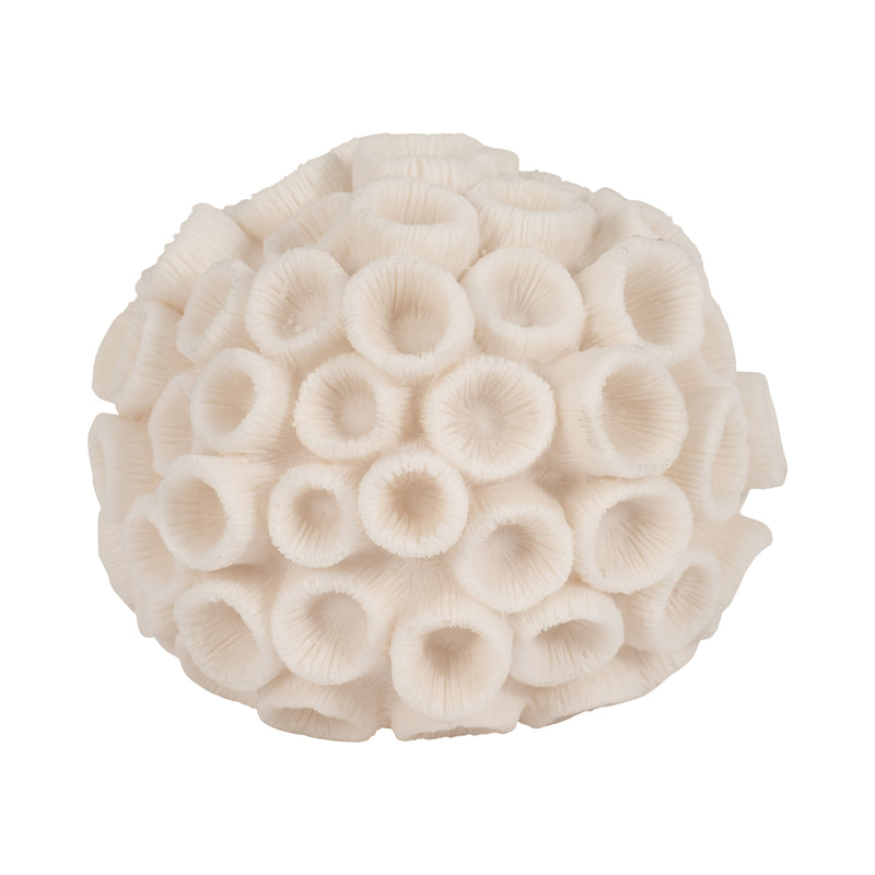 7 Round Coral Orb, Ivory