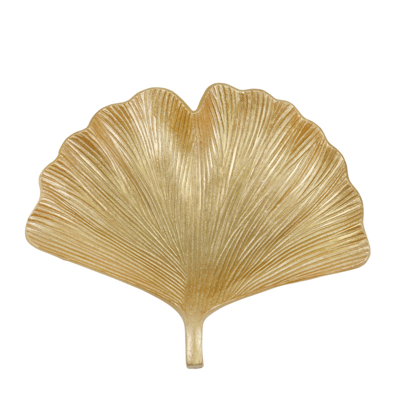 resin ginkgo plate gold