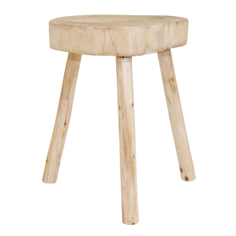 WOODEN 24 ACCENT TABLE, NATURAL KD