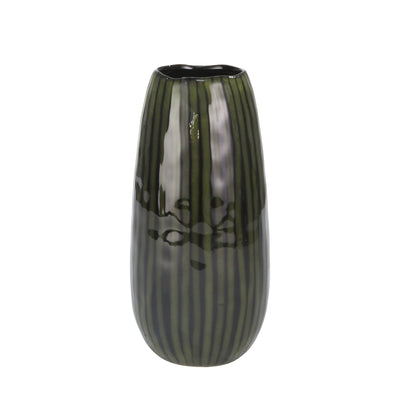 CERMAIC 11 VASE, GREEN