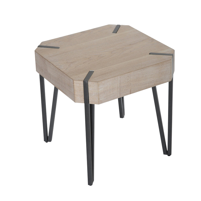 WOODEN 20 ACCENT TABLE, BEIGE KD