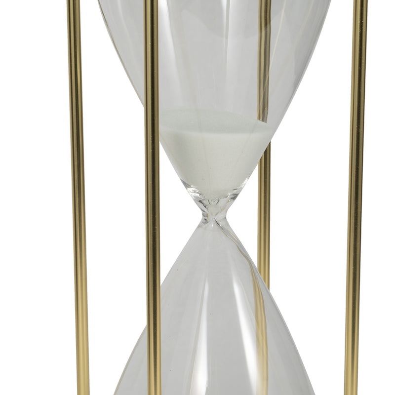 24 Reynolds Medium White & Gold Hourglass