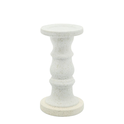 CERAMIC 10 CANDLE HOLDER, BEIGE FADE MATT