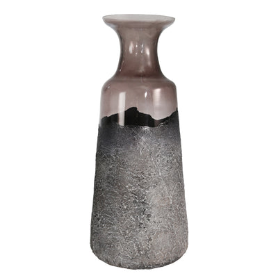 GLASS 20 VASE, GRAY