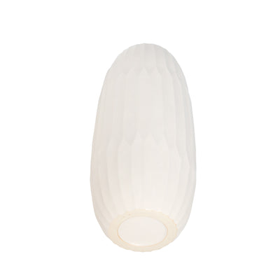 CERAMIC 16 VASE , WHITE