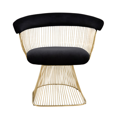 STRAND CHAIR, BLACK/GOLD