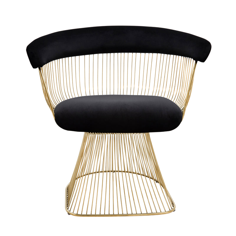 STRAND CHAIR, BLACK/GOLD