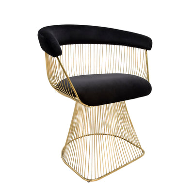 STRAND CHAIR, BLACK/GOLD