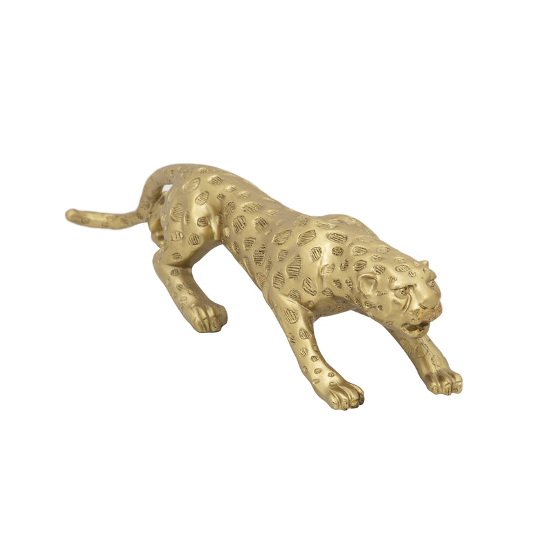 RESIN LEOPARD TABLETOP DECOR,GOLD