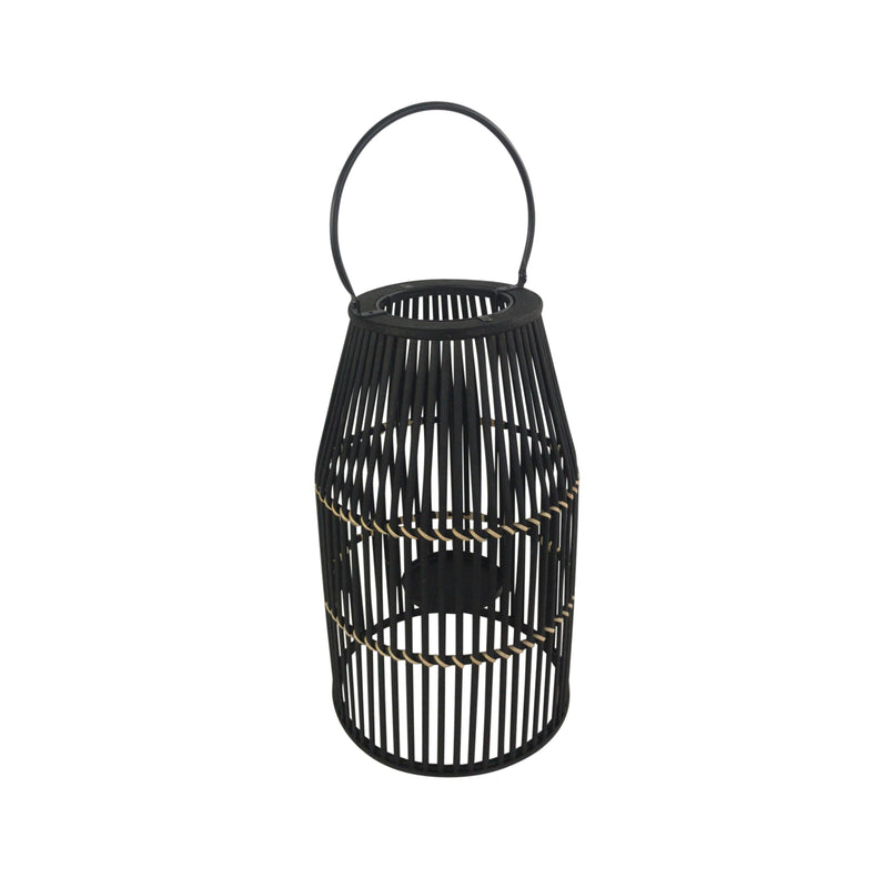 BAMBOO 17 LANTERN, BLACK