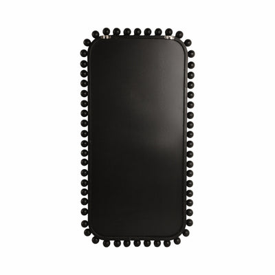 23x45 Knobby Rectangular Mirror, Black