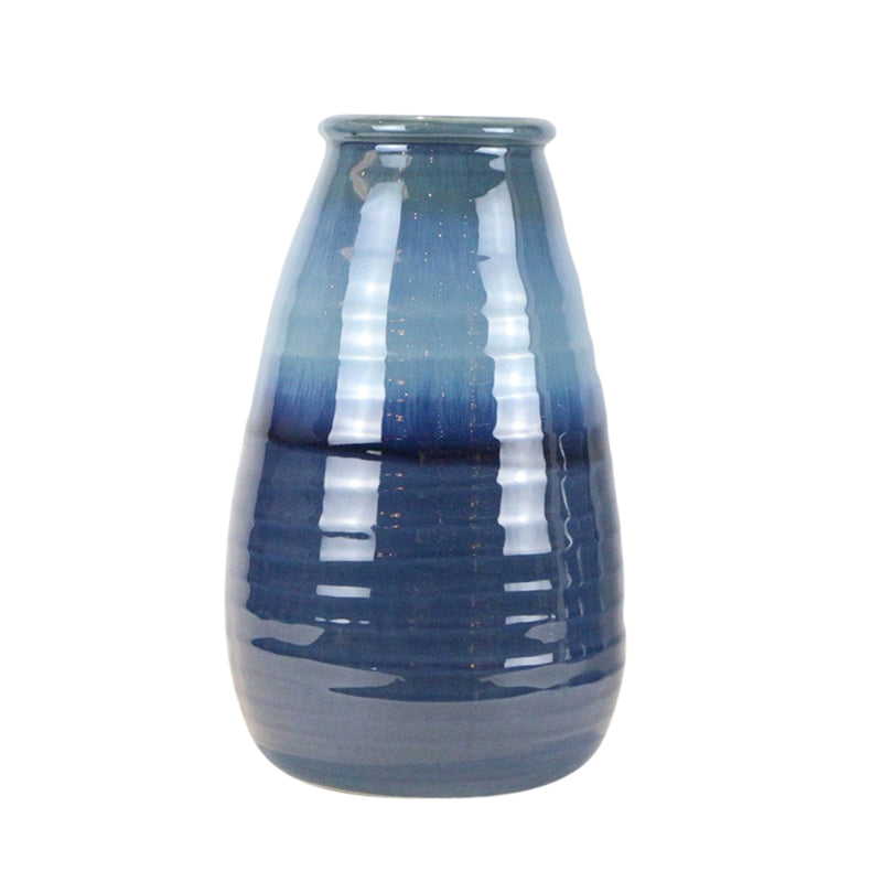 CERAMIC 16 VASE, REACTIVE BLUE