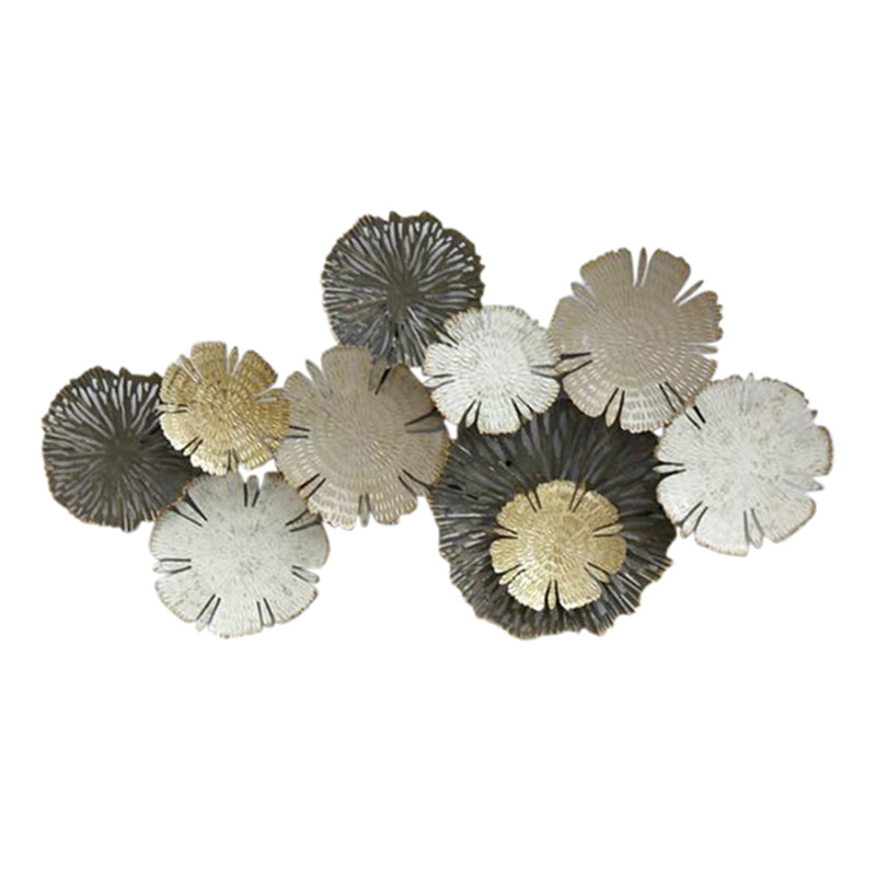 METAL 36 LILY PADS WALL ACCENT, MULTI