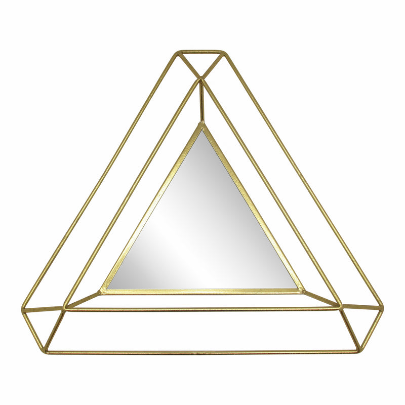 METAL 34 TRIANGLE MIRROR, GOLD