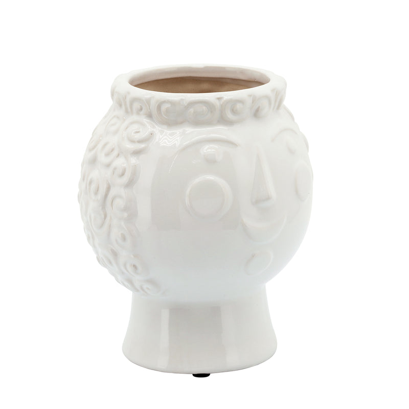 6 GRANDMA FACE PLANTER, WHITE