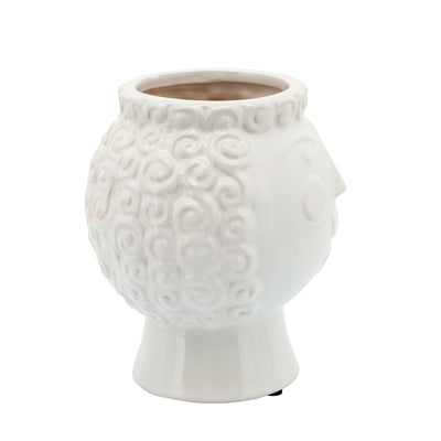 6 GRANDMA FACE PLANTER, WHITE