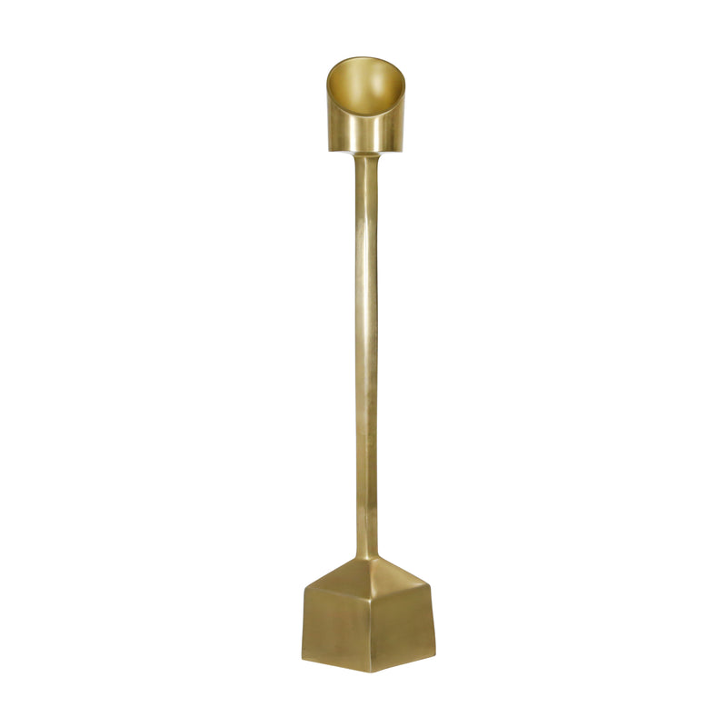 ALUMINUM 31 PILLAR CANDLE HOLDER, GOLD