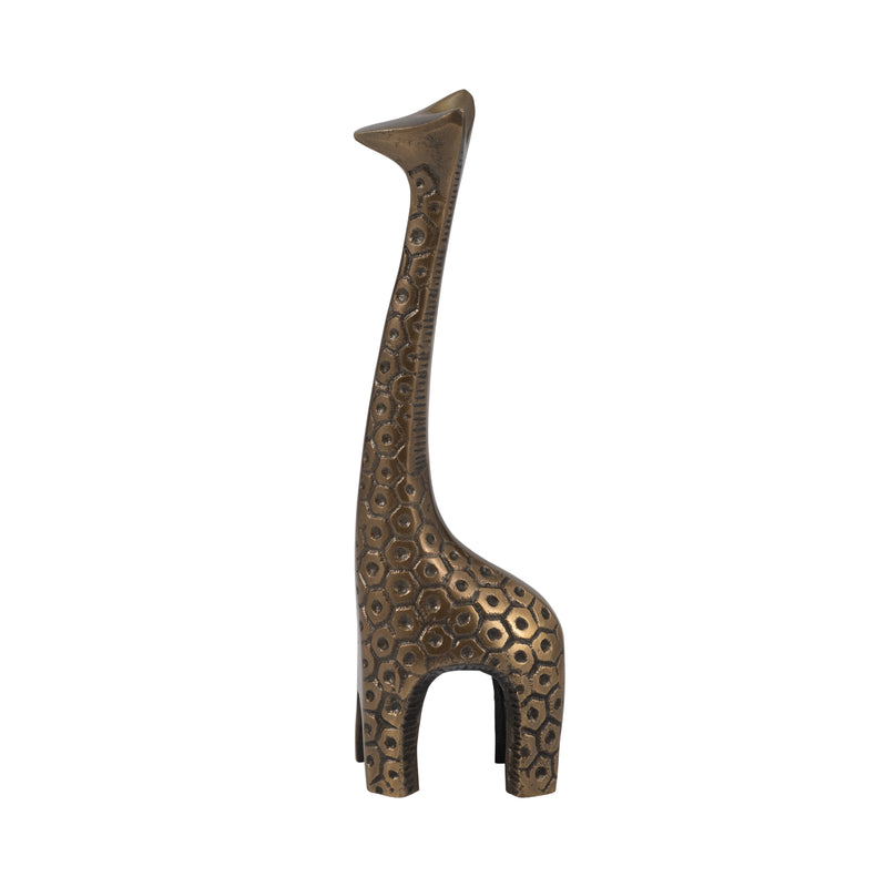 Metal, 12 Honeycomb Giraffe, Bronze