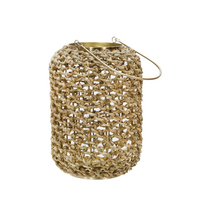 RATTAN 10H HURRICANE LANTERN, NATURAL