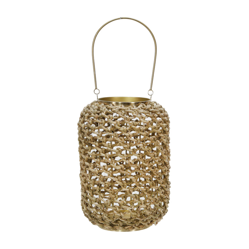 RATTAN 10H HURRICANE LANTERN, NATURAL