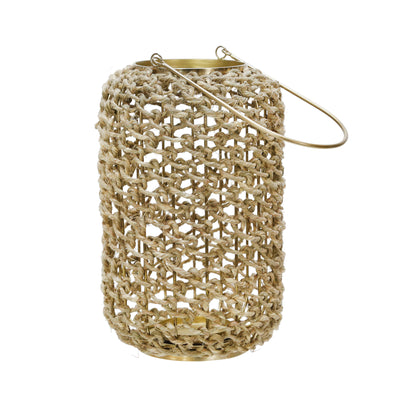 RATTAN 12H HURRICANE LANTERN, NATURAL