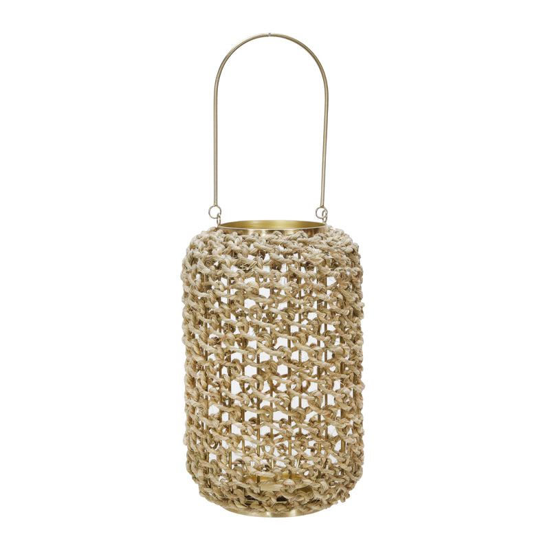 RATTAN 12H HURRICANE LANTERN, NATURAL