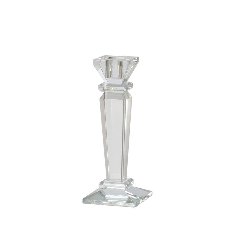 GLASS 7 CANDLE HOLDER, CLEAR