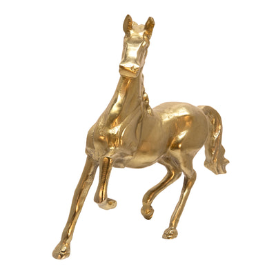 16 HORSE SCULPTURE, GOLD