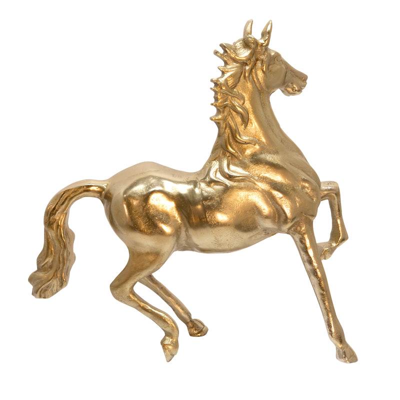 16 HORSE SCULPTURE, GOLD