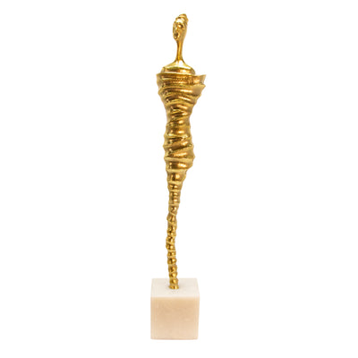 27 METAL MODERN MALE MUMMY DECO, GOLD