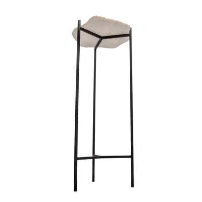 34H PEDESTAL TABLE, BLACK