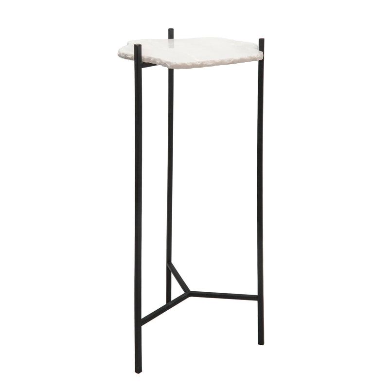 34H PEDESTAL TABLE, BLACK