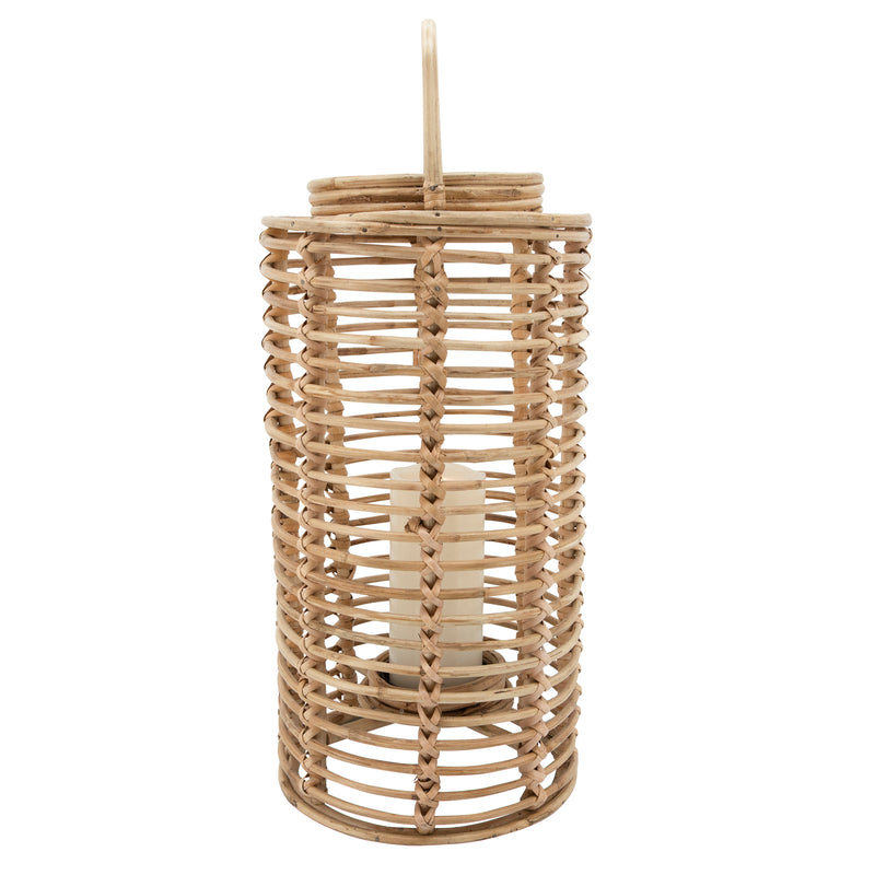 19H WICKER LANTERN, NATURAL