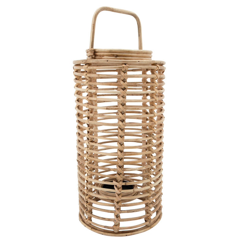 19H WICKER LANTERN, NATURAL