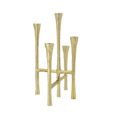 14 5-CANDLESTICKS STAND, GOLD