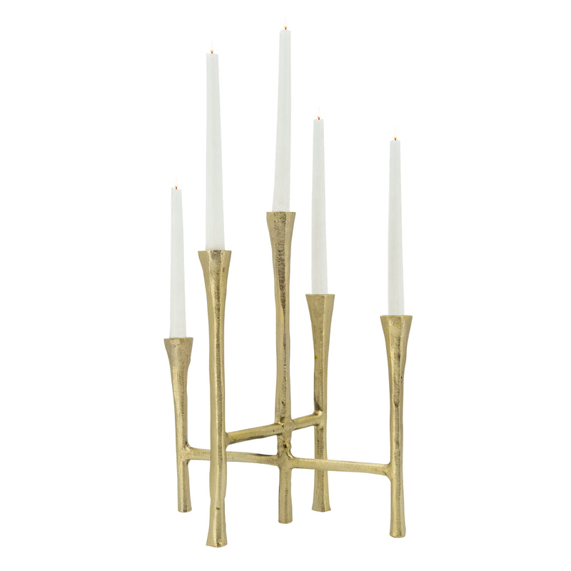 14 5-CANDLESTICKS STAND, GOLD