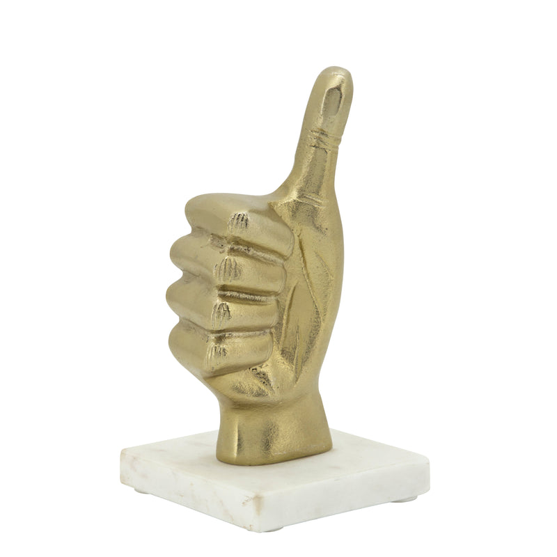 6 METAL THUMBS UP, GOLD