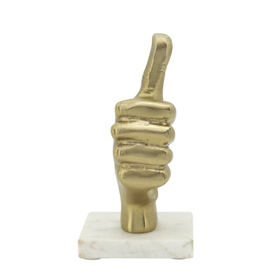 6 METAL THUMBS UP, GOLD