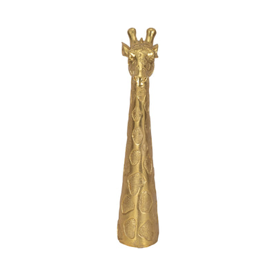 13 Giraffe Head Tabletop Decor, Gold