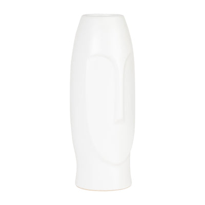 14H FACE VASE, WHITE