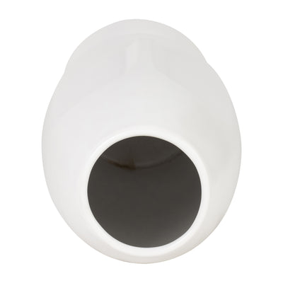 14H FACE VASE, WHITE