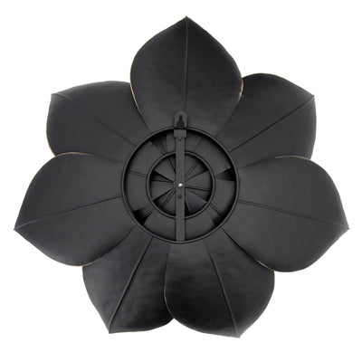 METAL 19 LOTUS WALL DECO, BLACK